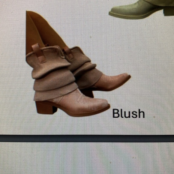 🎅Holiday Sale🎅 Darling Slouchy Mini🤠Cowboy Boots Blush/Pink NIB - Picture 2 of 15